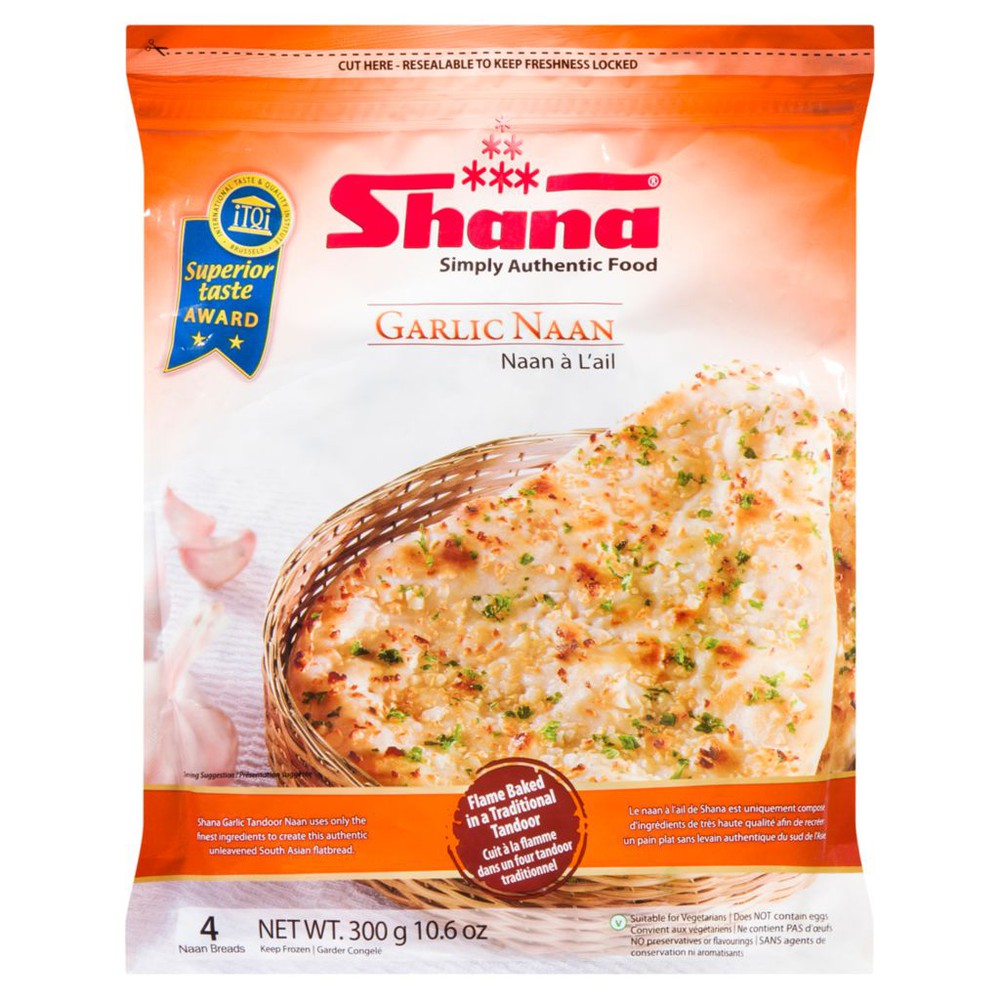 Shana - Garlic Naan 300g