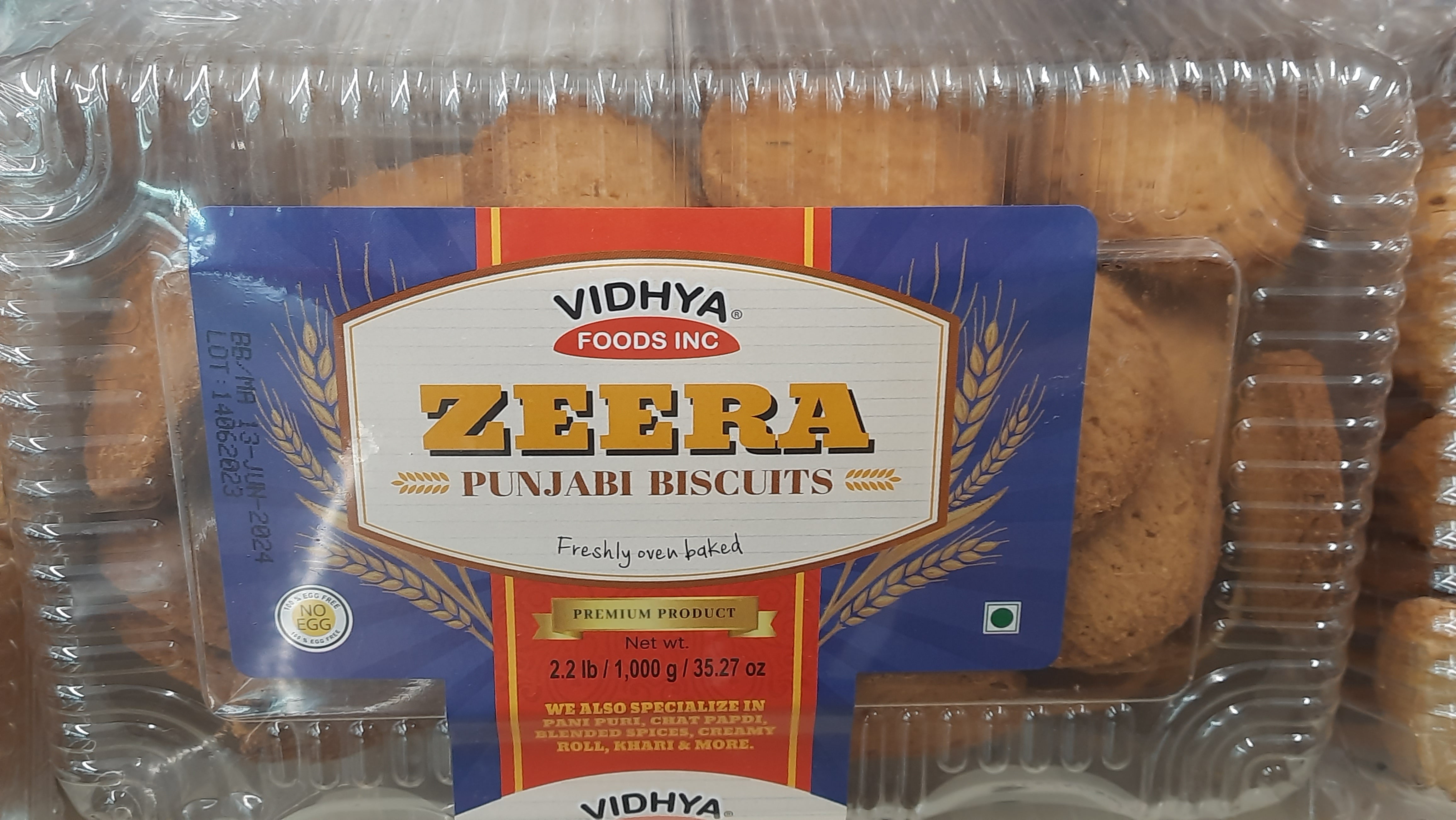 Vidhya - Zeera Cookies 1kg