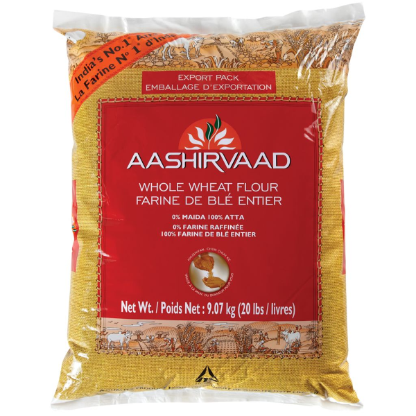 Aashirvaad - Whole Wheat 20lb