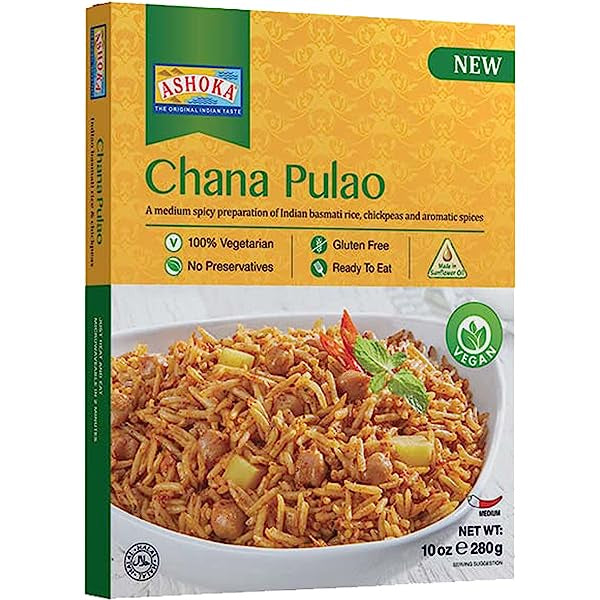 Ashoka - RTE Chana Pulao Mixed Veg and Rice 280g
