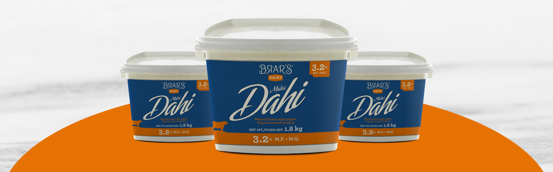 Brar's - Dahi 3.2% 1.8kg