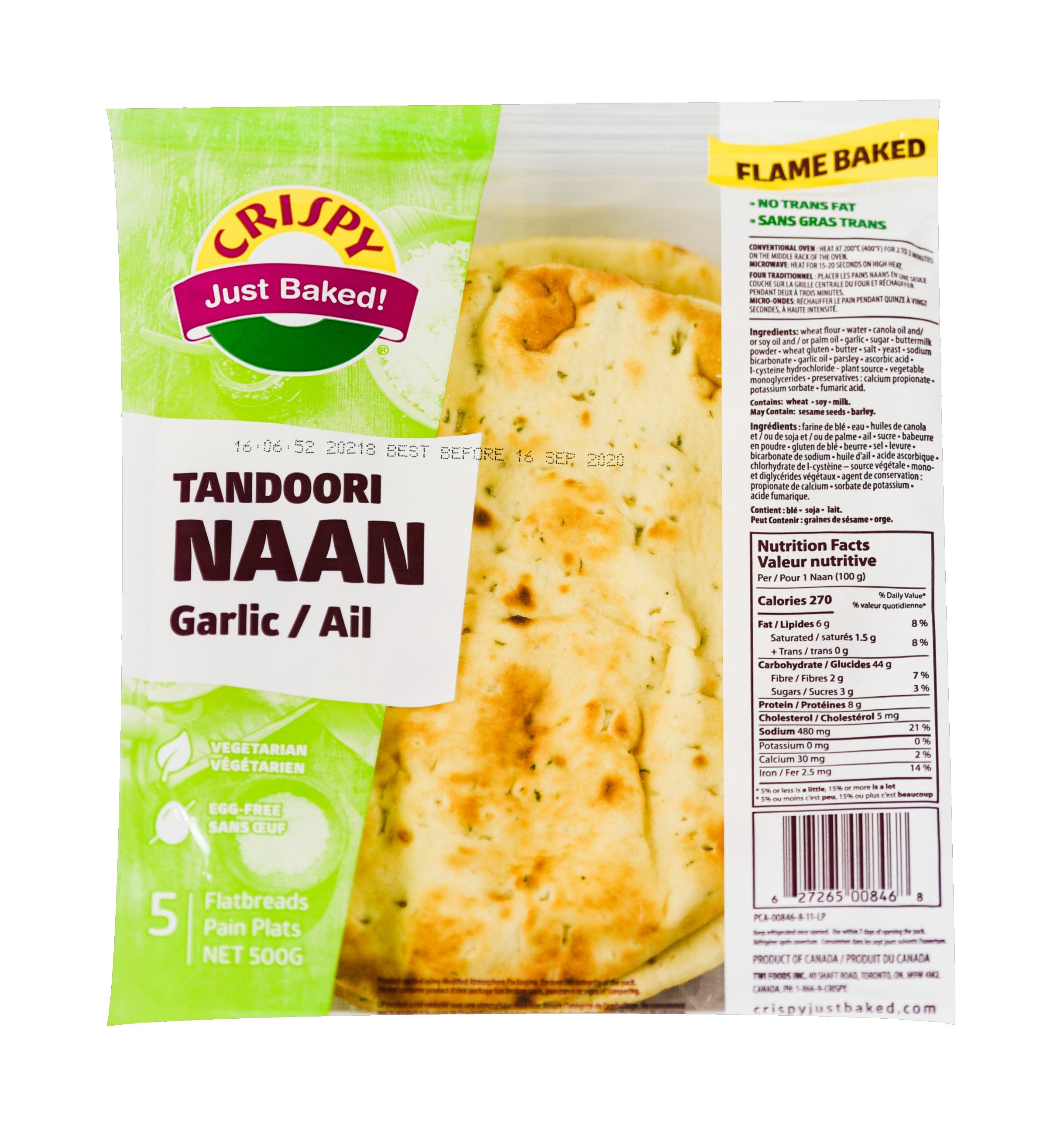 Crispy - Garlic Tandoori Naan