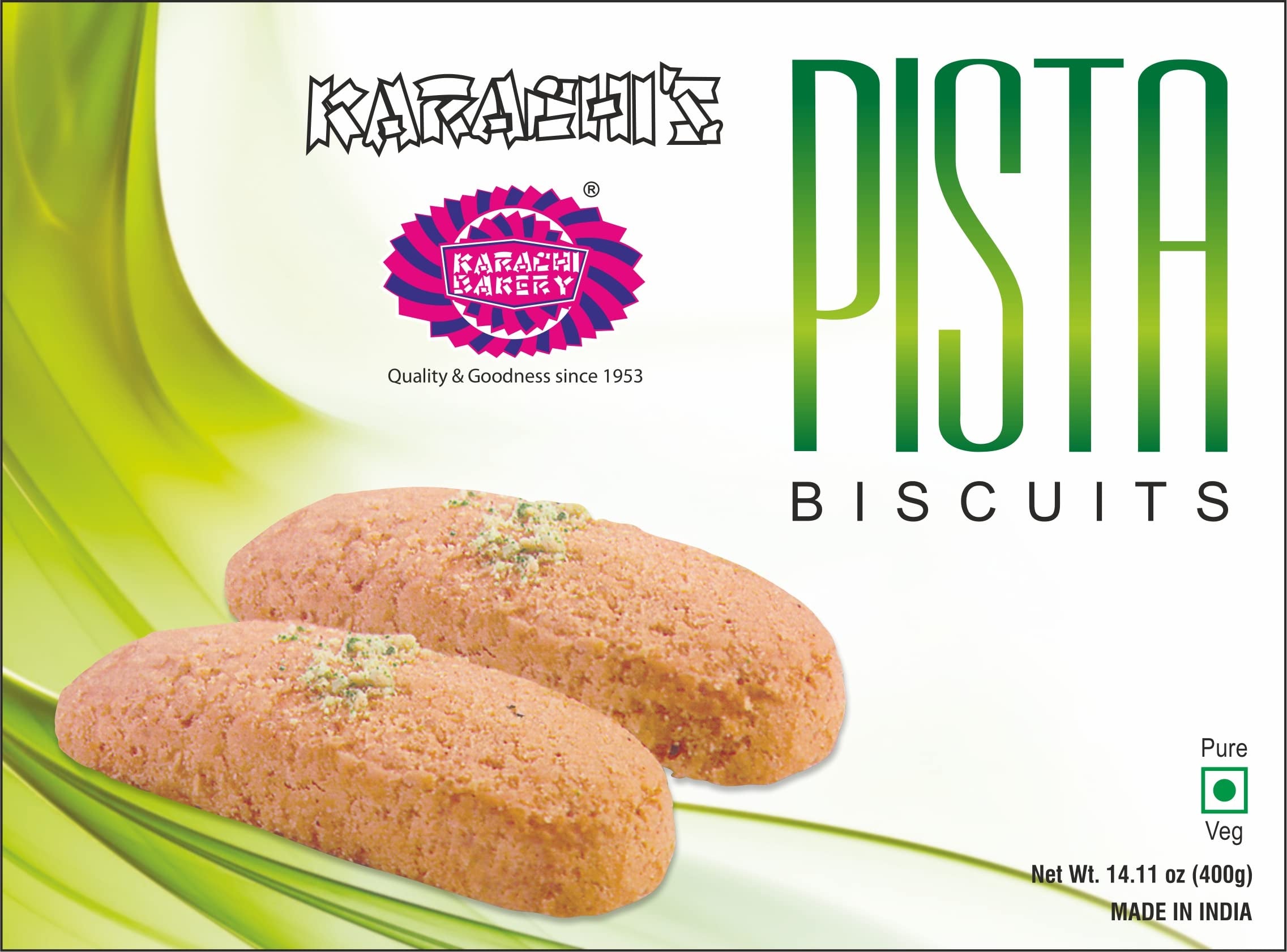 Karachi Bakery - Green Pista & Cashew Biscuits 400g