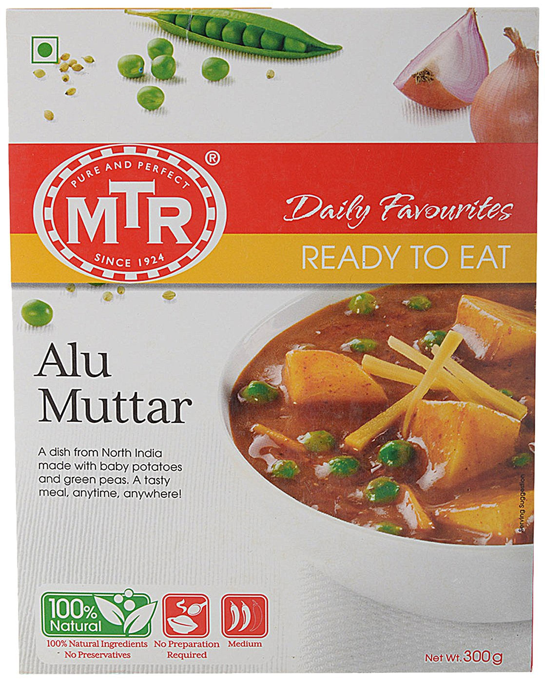 MTR - RTE Alu Mutter Curry 300g