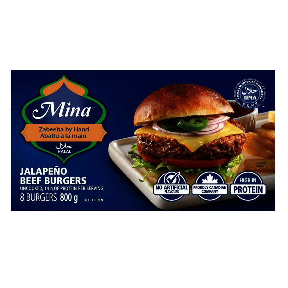 Mina Frozen - Beef Jalapeno Burger 800g
