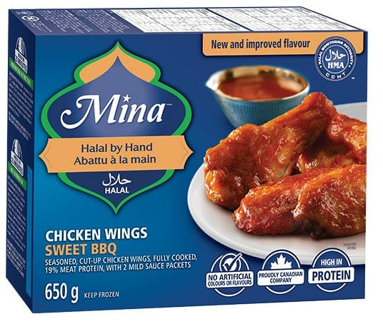 Mina Frozen - Mild BBQ Chicken Wings 650g