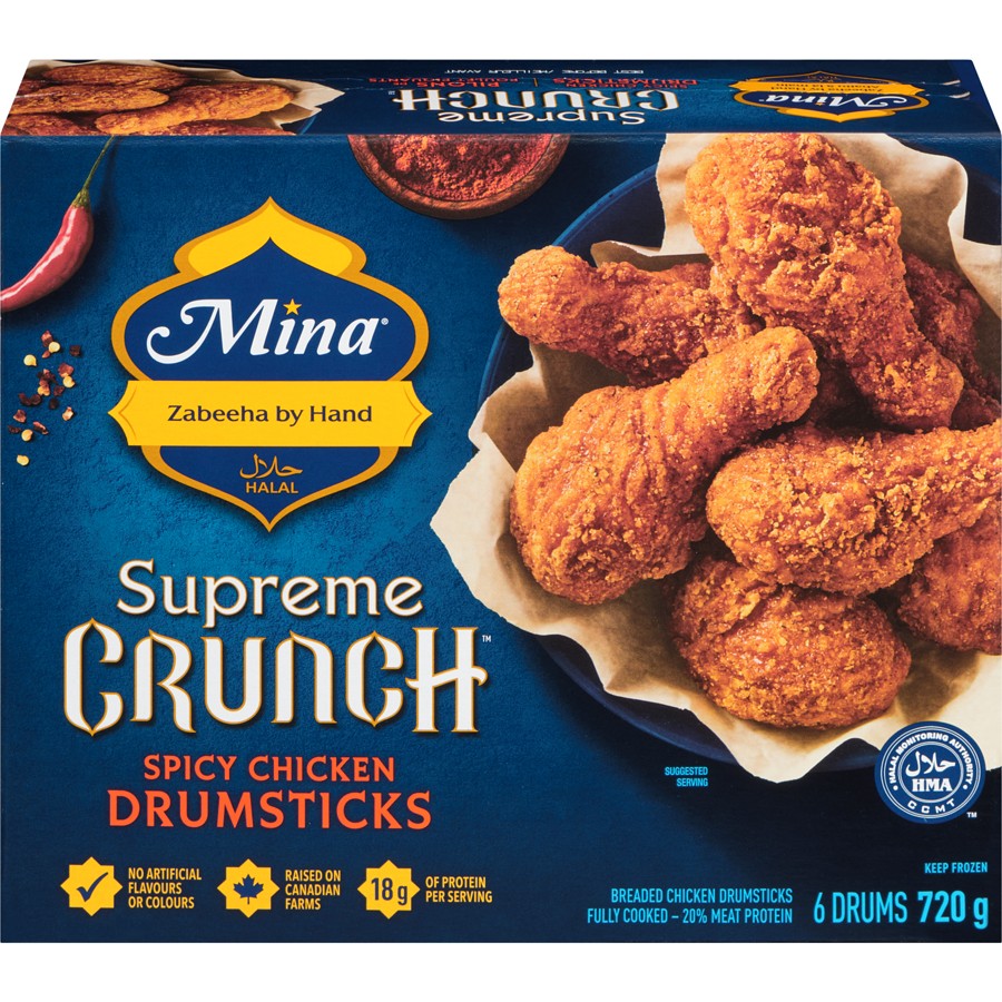Mina Frozen - Supreme Crunch Chicken Drumsticks 720g