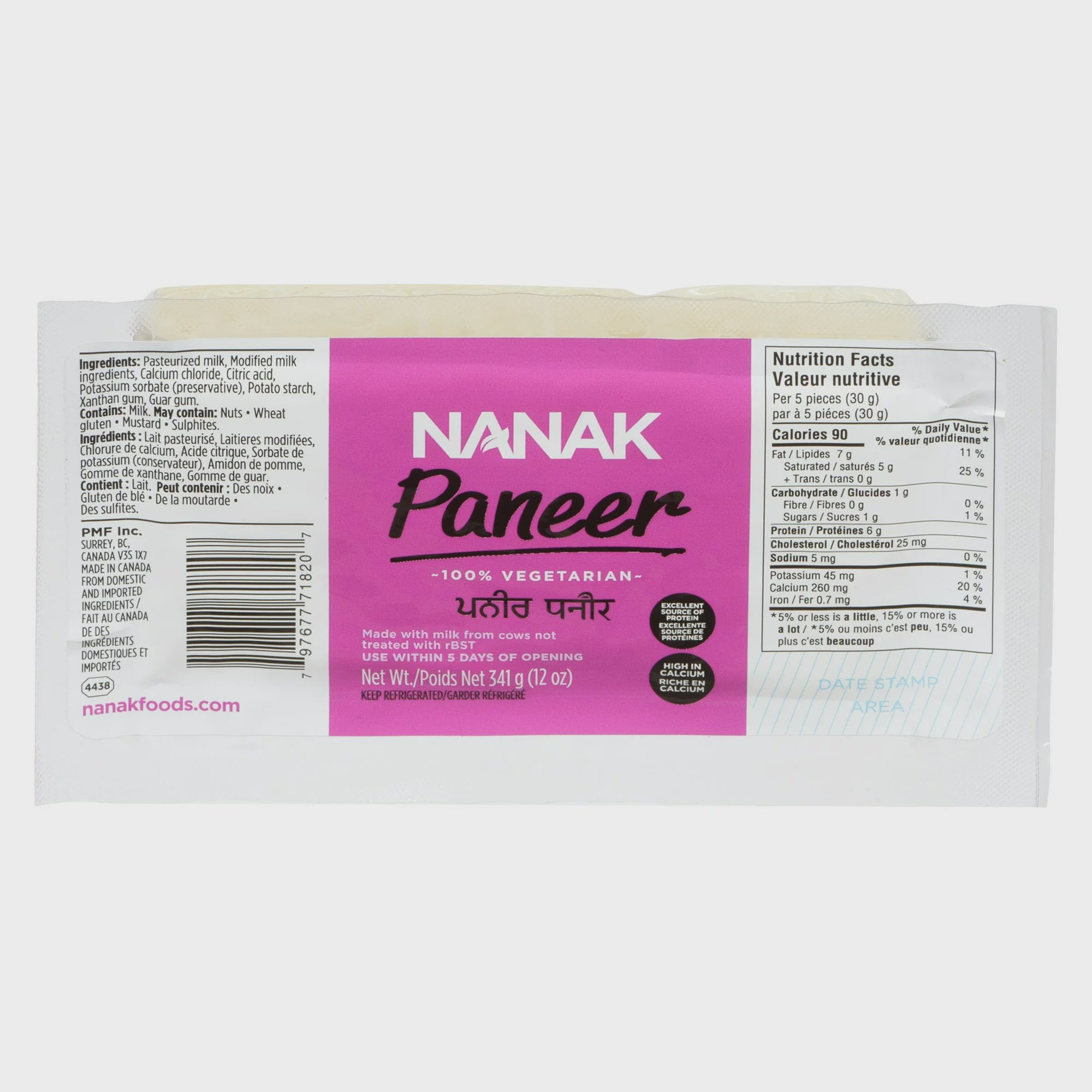 Nanak -  Retail Paneer 341g