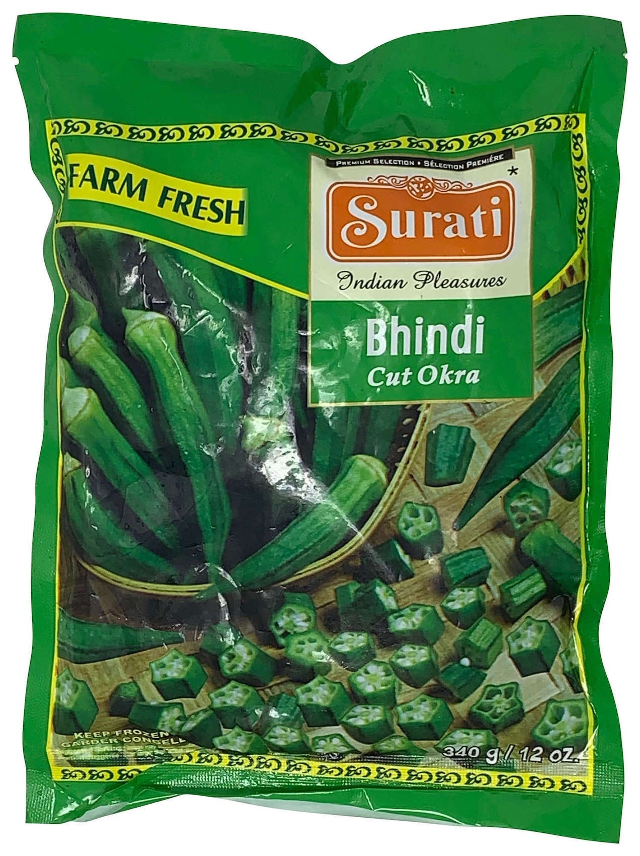 Surati Frozen - Bhindi/Okra Cut 340g
